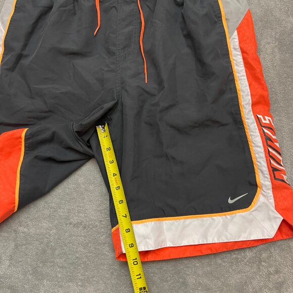 Vintage Nike Swim Trunks Board Shorts Mens XL Mesh Lined Spell Out Logo - Picture 3 of 9